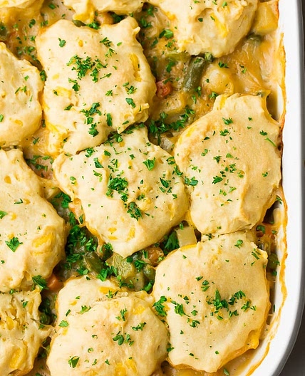 Biscuit Topped Chickpea Pot Pie