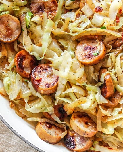 Easy Sausage & Cabbage Skillet