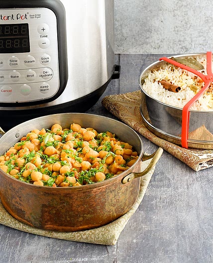 Instant Pot Chana Masala and Rice