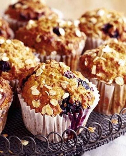 Banana & blueberry muffins