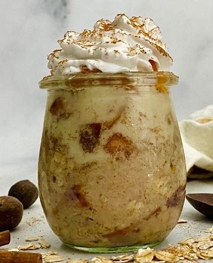 HEALTHY PEACH OVERNIGHT OATS RECIPE