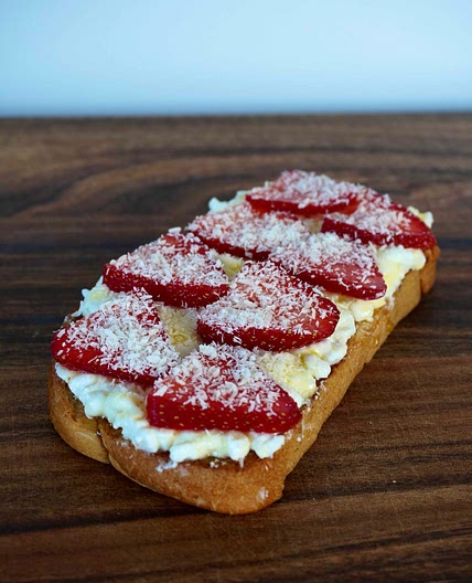 Summer strawberry toast