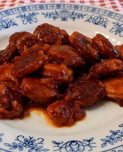 Currywurst-Pfanne nach Pfälzer Art