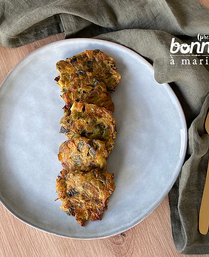 Beignets de poireaux {d’inspiration Yotam Ottolenghi}