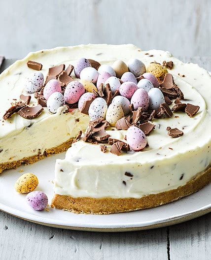 Easter egg cheesecake