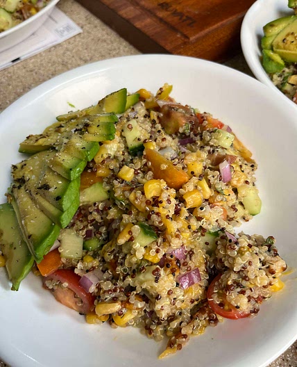Grilled Nectarine Quinoa Salad