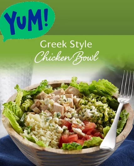 Greek style chicken bowl