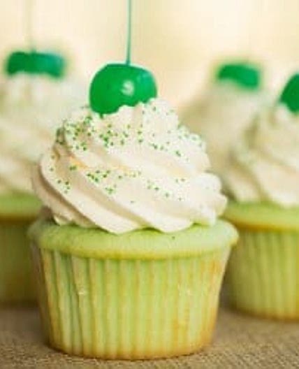 Shamrock Shake Cupcakes