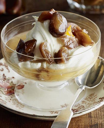 Chestnuts in Cointreau & orange syrup