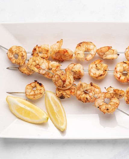Lemon-Garlic Shrimp Skewers