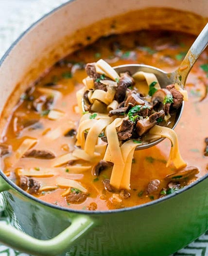 Beef Stroganoff Soup