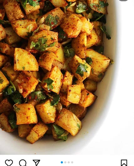 Healthy spicy potato
