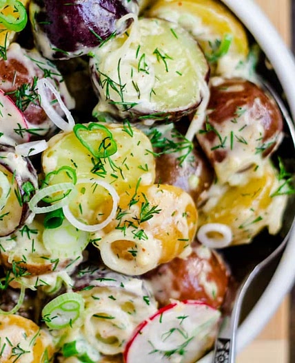 Spring Onion Potato Salad