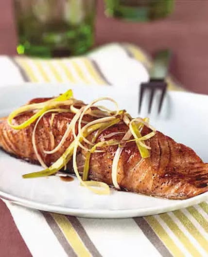 Pan-Seared Salmon with Honey-Balsamic Sauce
