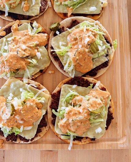 Vegan Big Mac Smash Tacos
