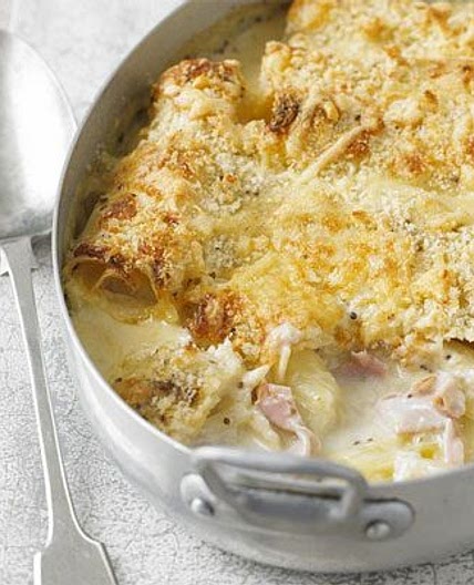 Ham & leek cannelloni