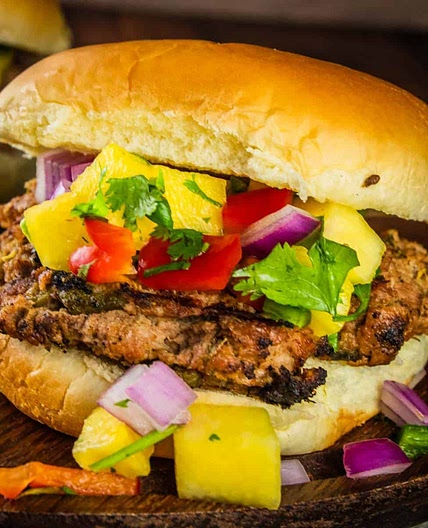 Hatch Green Chile Turkey Burgers