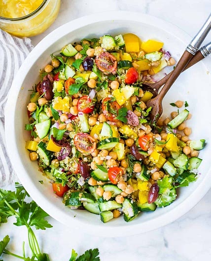Quinoa Chickpea Salad