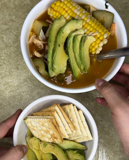 Caldo de Camaron 🍤🥑🍲