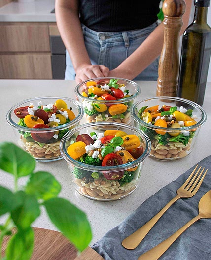 PESTO ORZO SALAD (MEAL-PREP)