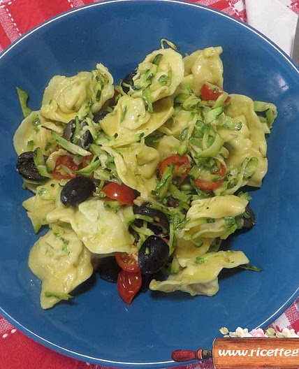 Cappelletti freddi orata e zucchine