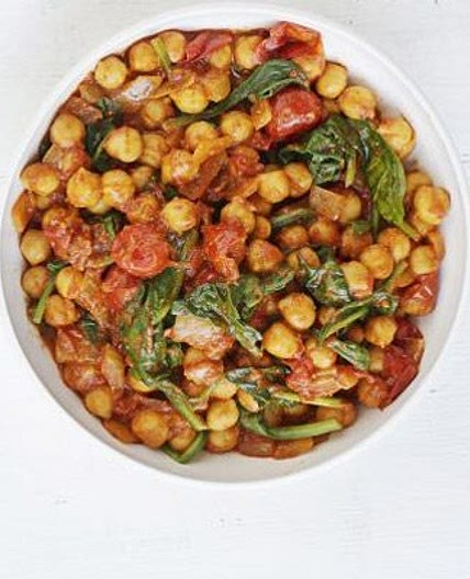 Spinach & chickpea curry