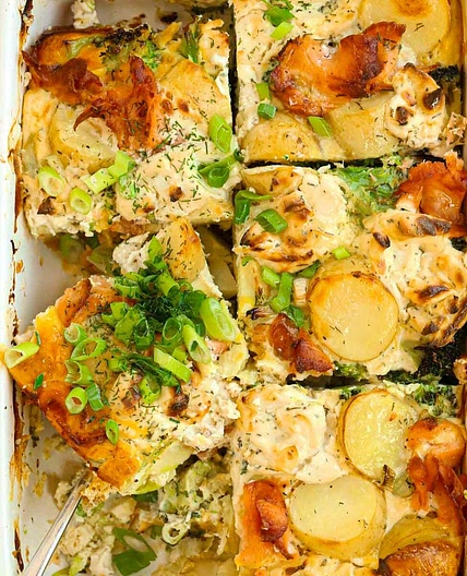 Creamy Salmon Bake