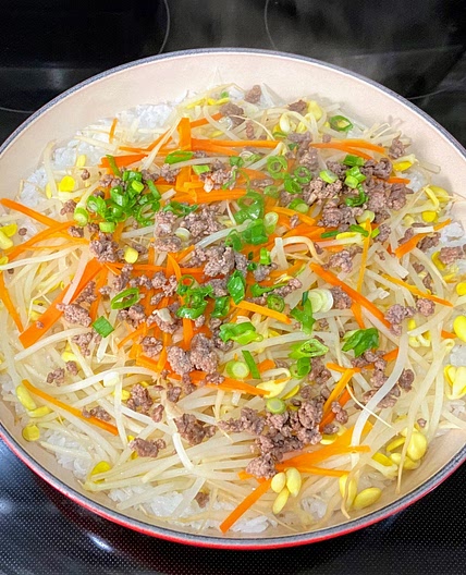 Easy and Delicious Soybean Sprout Rice Bowl, Kongnamul Bibimbap