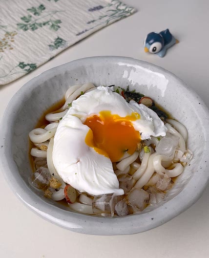 10-minute instant cold udon 🧊✨