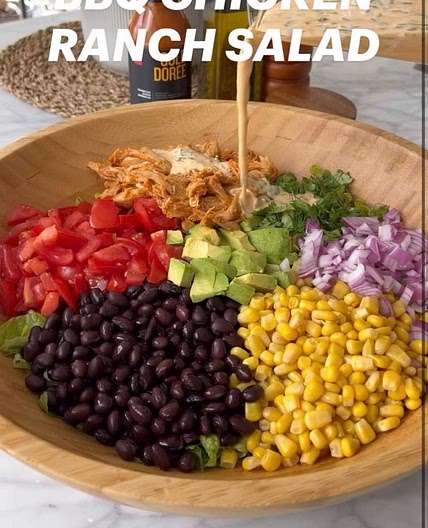 BBQ chicken ranch salad 