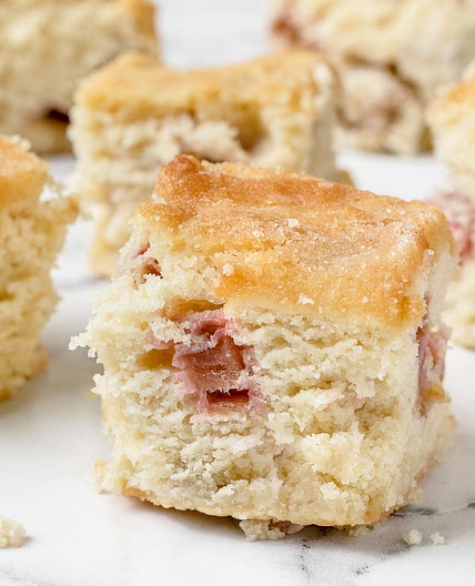 Rhubarb Snack Cake