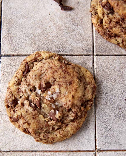 Triple Chocolate Cookies with Grated Chocolate