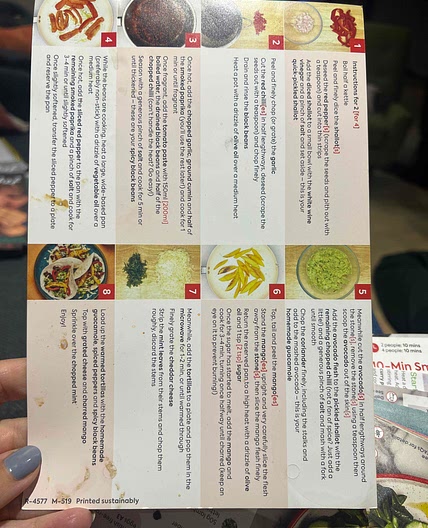 Black bean and mango tacos