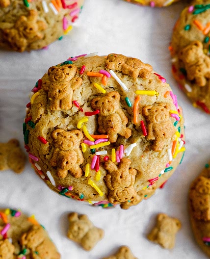 Teddy Graham Funfetti Stuffed Cookie Butter Cookies