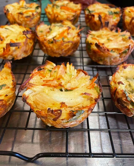 Muffin tin crab cakes