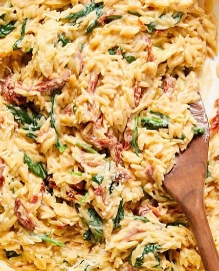 Creamy Tuscan Orzo