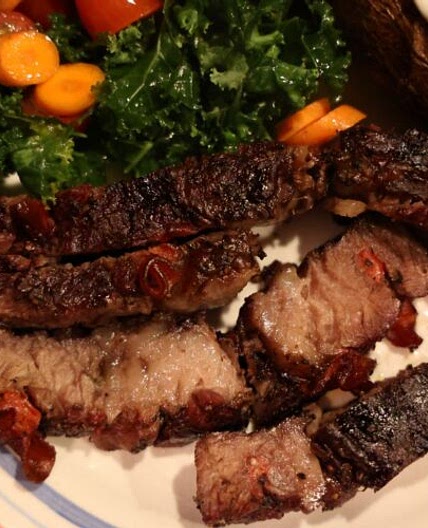 Smoked Chuck Roast With Pepperoni