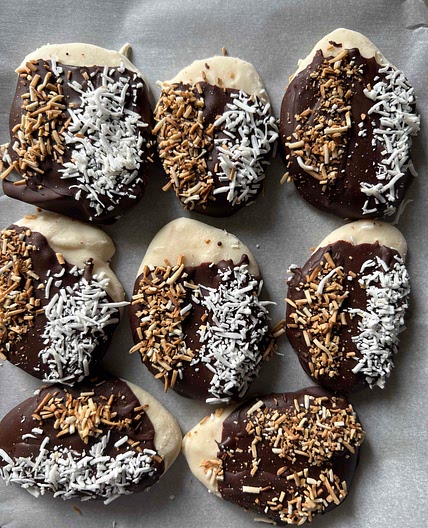 Chocolate Coconut FroYo Bites