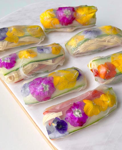Flower summer roll 🌺🤍✨