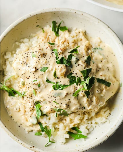 Low-Carb Creamy Garlic Chicken