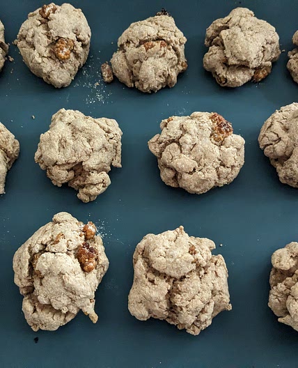 Mulberry pumpkin seed drop biscuits