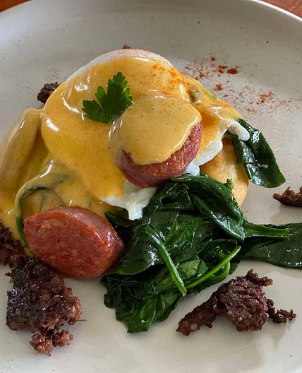 Spanish-Venezuelan Eggs Benedict