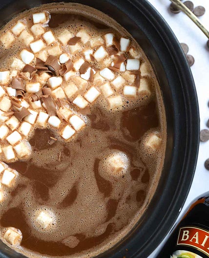 Baileys Hot Chocolate - Slow Cooker Recipe