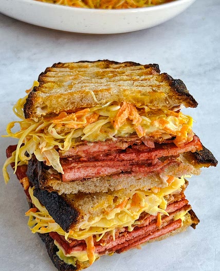 High-Protein Tofu Sandwich (Vegan Pastrami)