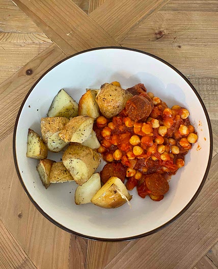 Chorizo and chickpea stew 