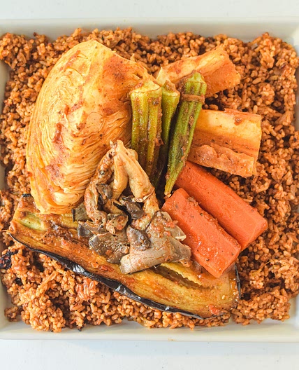 Vegetarian Thieboudienne - The Canadian African