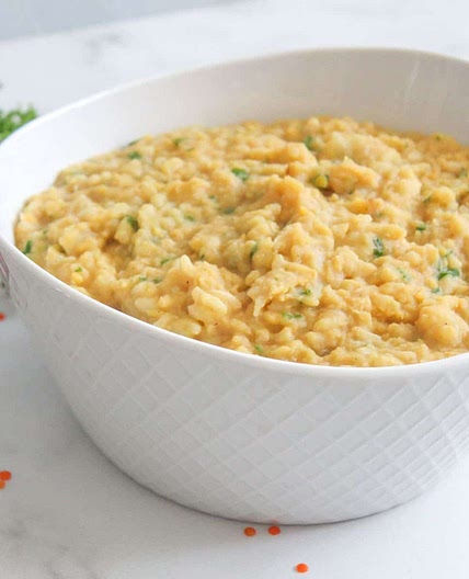 Thick Red Lentil Soup (Adas Majroush)