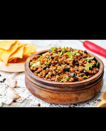 Tailgate Chili with Black and Red Beans
