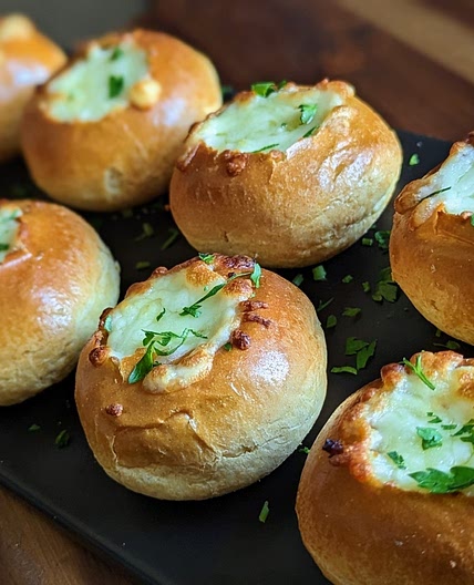 Cheesy Bolognese Brioche Bites
