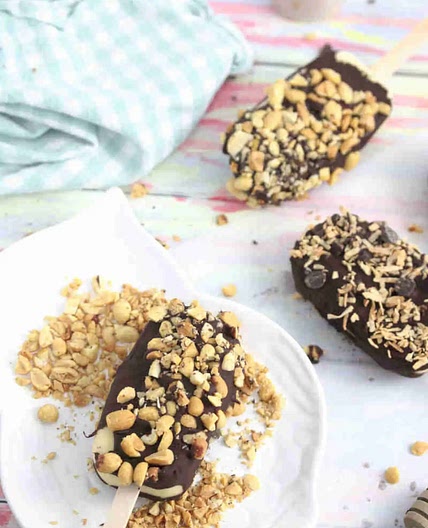 Chocolate Dipped Protein Ice Cream Bars